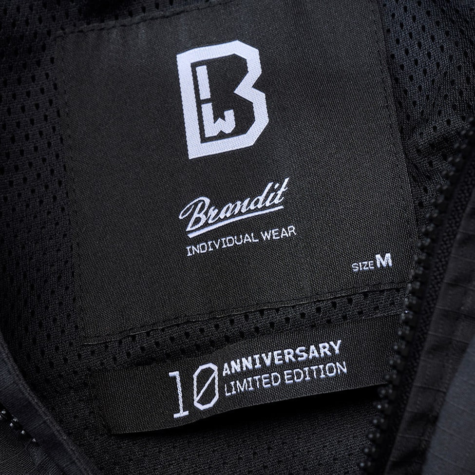 Brandit - Summer Windbreaker Frontzip Ripstop - Jacke - Black