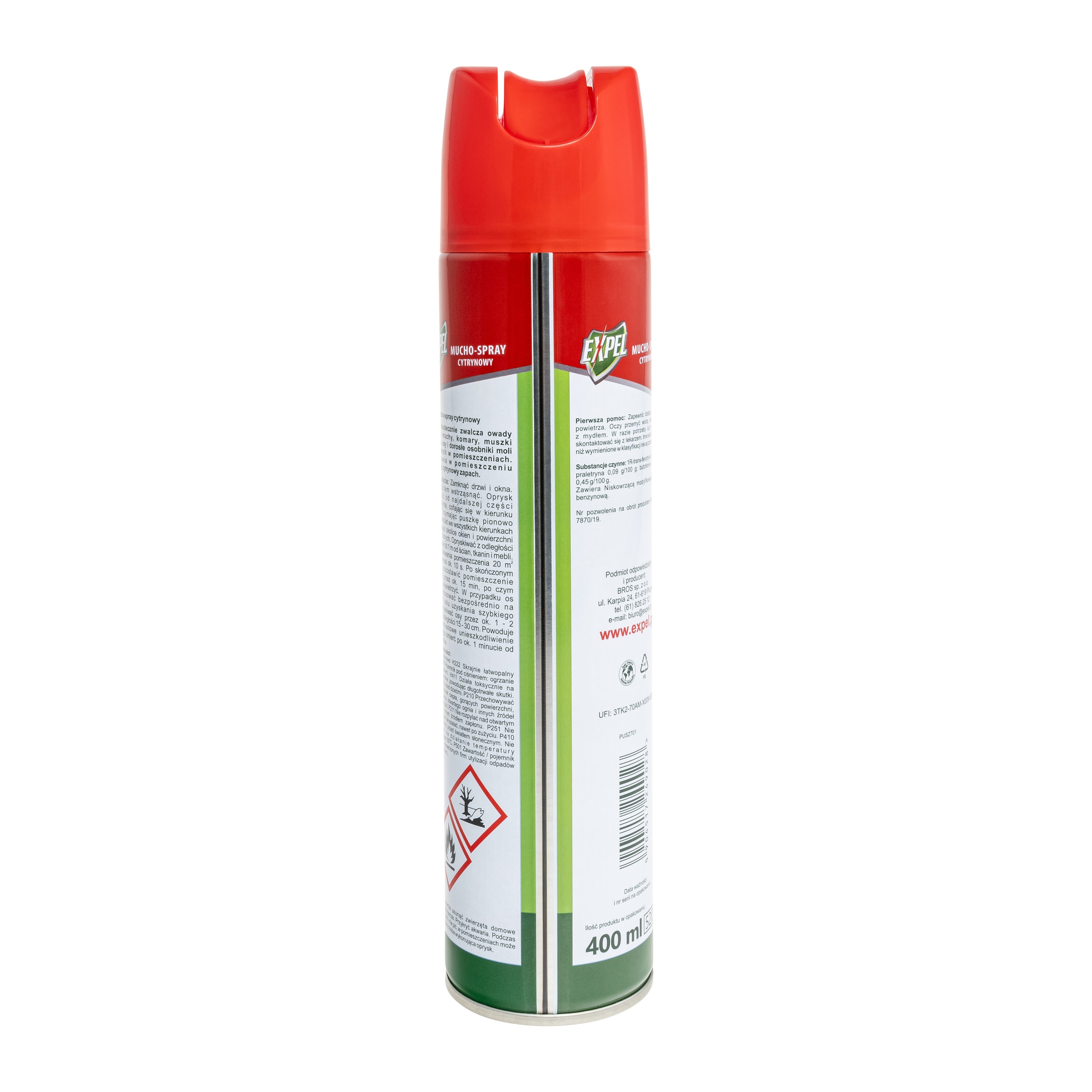 Expel - Fliegenspray - Zitrone - 400 ml