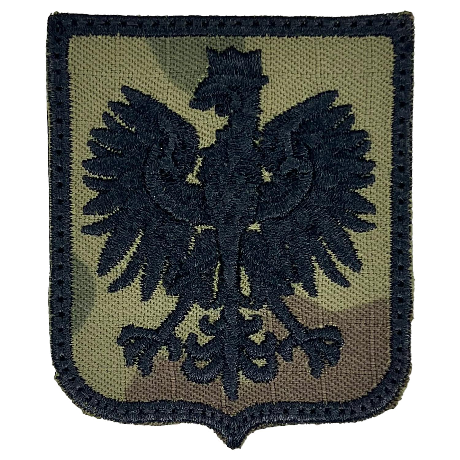 Aufnäher - Polnisches Wappen 55 x 65 mm - Green