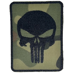 Punisher Aufnäher 75 x 100 mm - Grün