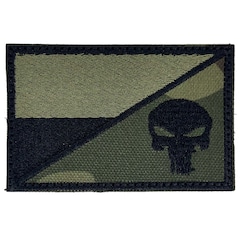 Aufnäher Flagge Polens - Punisher 75 x 45 mm - Gaszona
