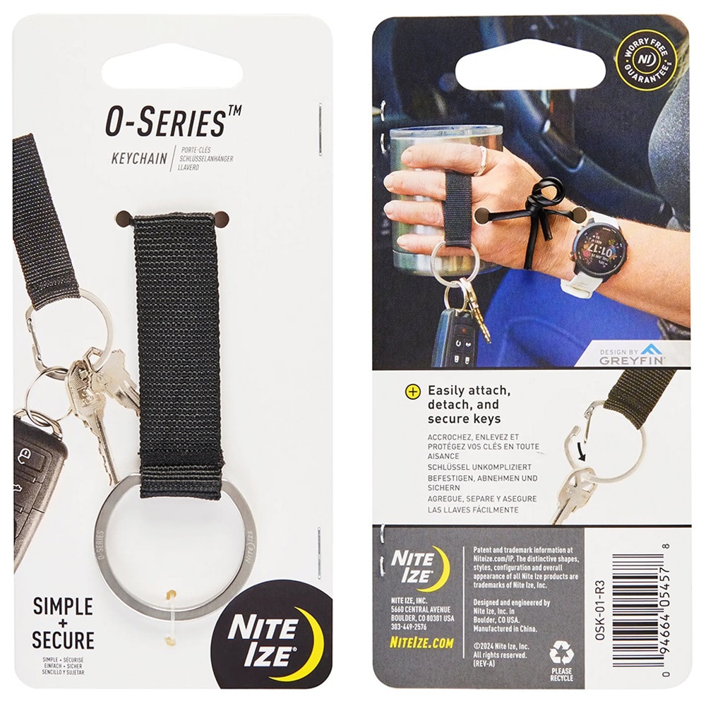 Nite Ize O-Series Keychain - Schlüsselanhänger - Silver/Black