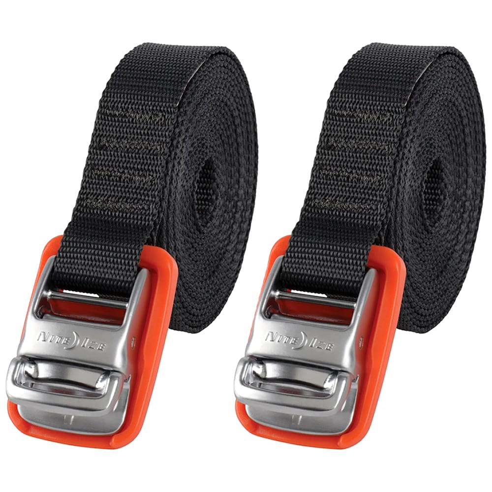 Nite Ize - CamJam Tie Down Strap - Befestigungsgurte - Black/Orange - 2 Stk. 