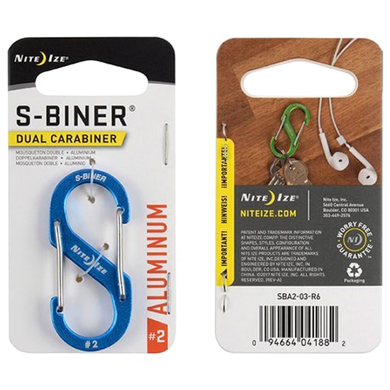 Nite Ize - S-Biner Aluminum 2 Karabiner - Blue