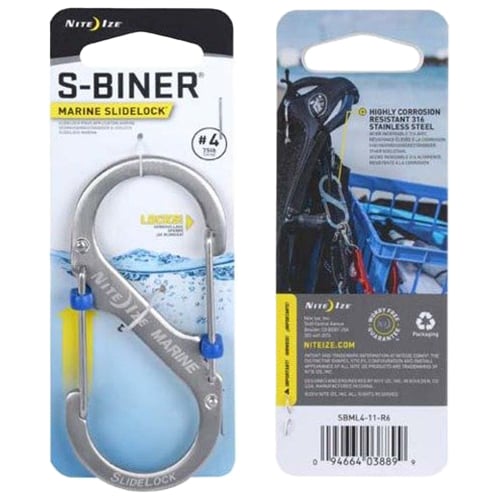 Marine SlideLock 4 -  Nite Ize S-Biner Karabinerhaken - Stainless