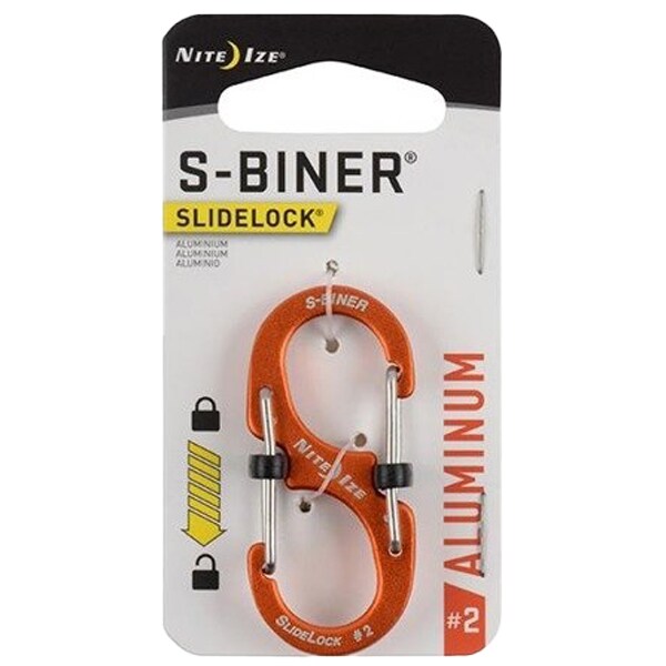 Nite Ize - S-Biner SlideLock Aluminum 2 - Karabiner - Orange