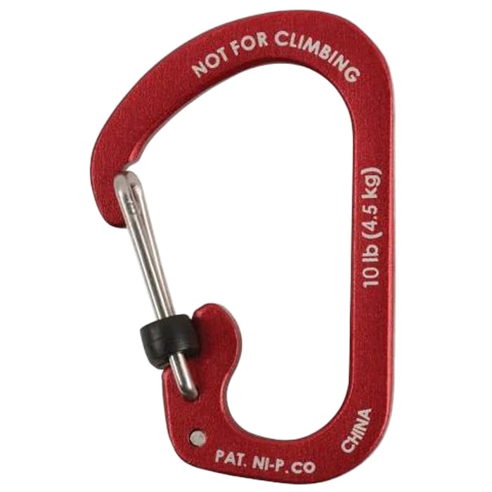 Nite Ize - SlideLock 2 Aluminum - Karabiner - Red