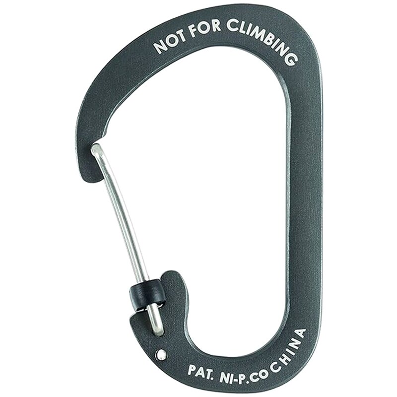 Nite Ize - SlideLock 4 Aluminum - Karabiner - Charcoal