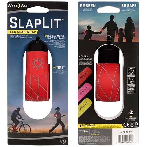 Nite Ize - Reflektierendes Armband SlapLit LED Slap Wrap Ver.2  - Red