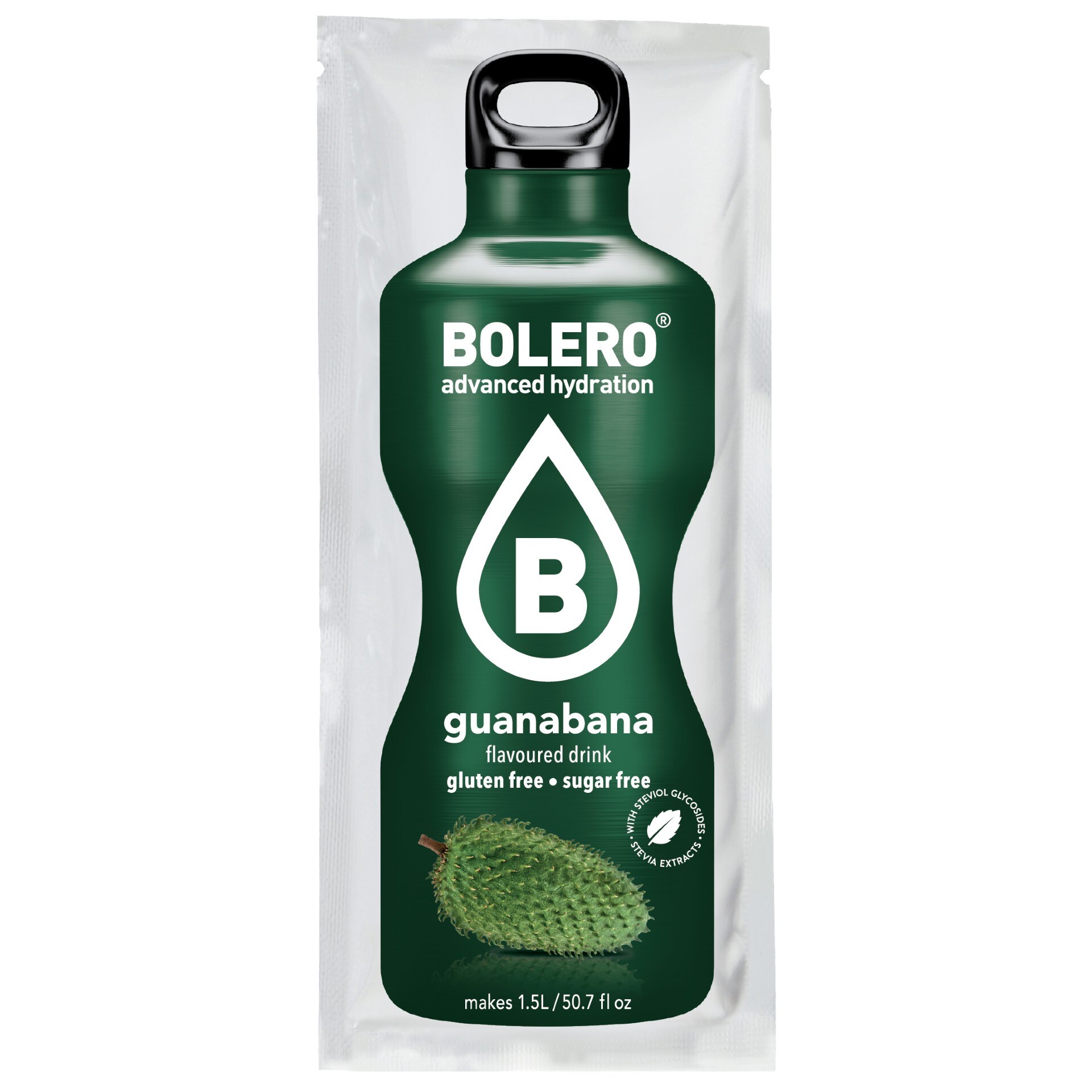 Bolero - Getränkepulver mit Stevia 9 g - Guanabana - 12 Stk.