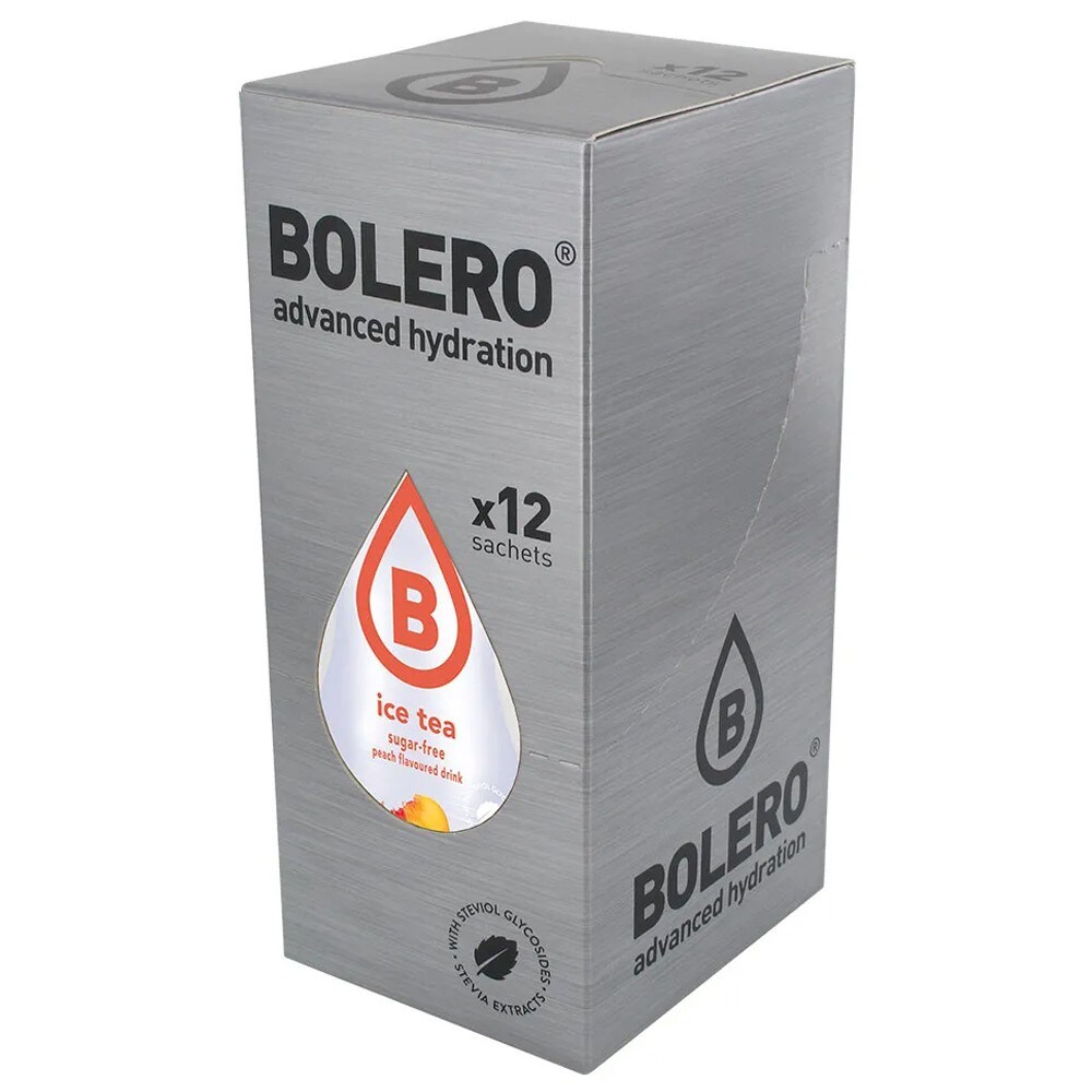 Bolero - Ice Tea Peach Getränkepulver mit Stevia 8 g - 12 Stk.