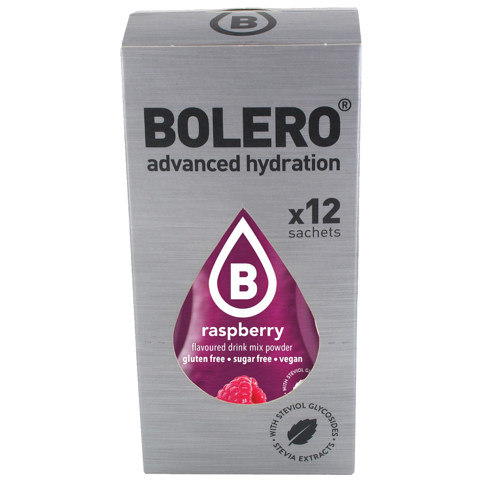 Bolero - Getränkepulver mit Stevia 3 g - Raspberry - 12 Stk.