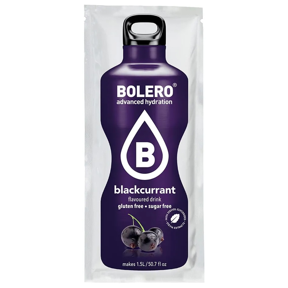 Bolero - Getränkepulver mit Stevia 9 g - Blackcurrant