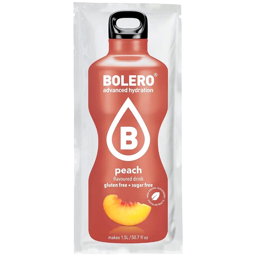 Bolero - Getränkepulver mit Stevia 9 g - Peach