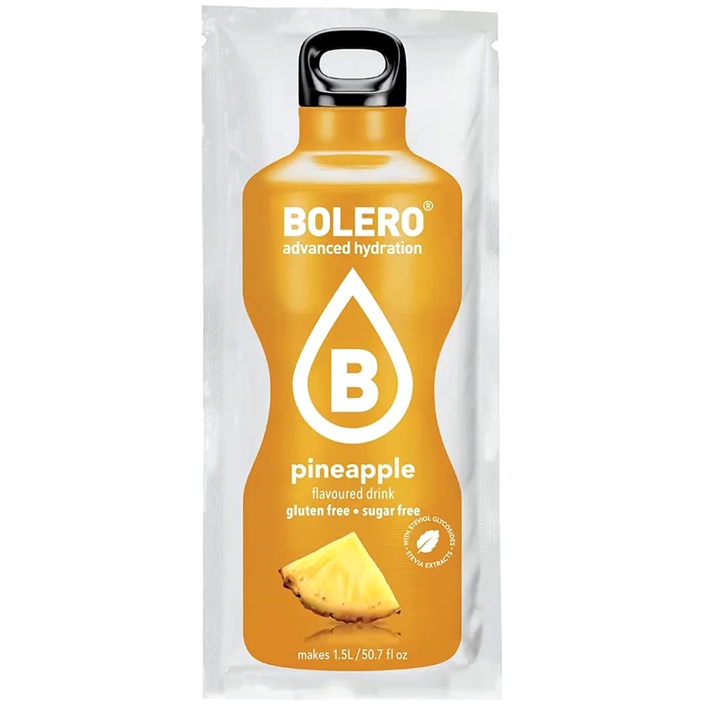 Bolero - Getränkepulver mit Stevia 9 g - Pineapple 