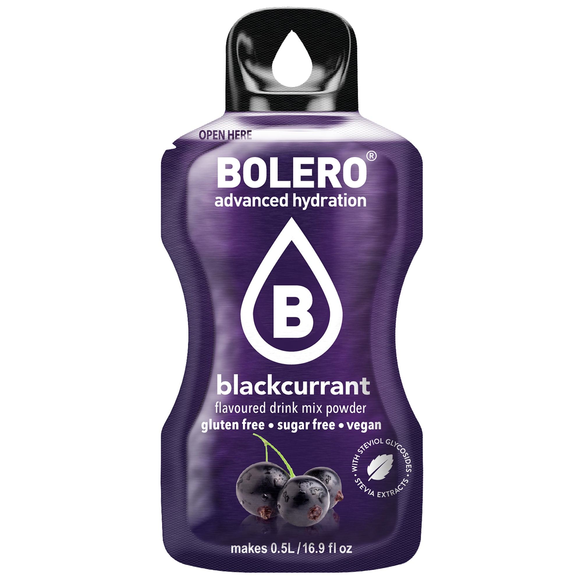 Bolero - Getränkepulver mit Stevia 3 g - Blackcurrant