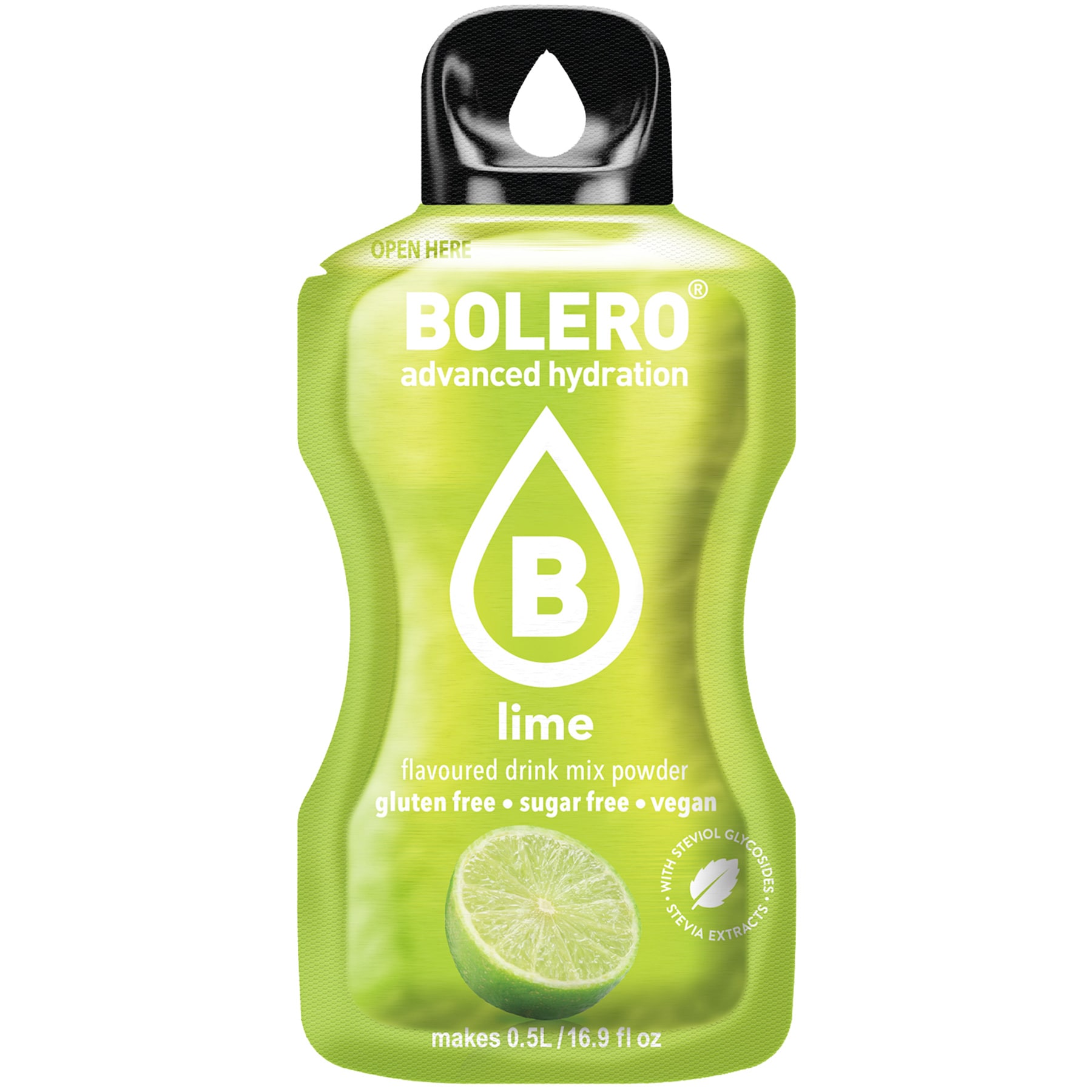 Bolero - Getränkepulver mit Stevia 3 g - Lime