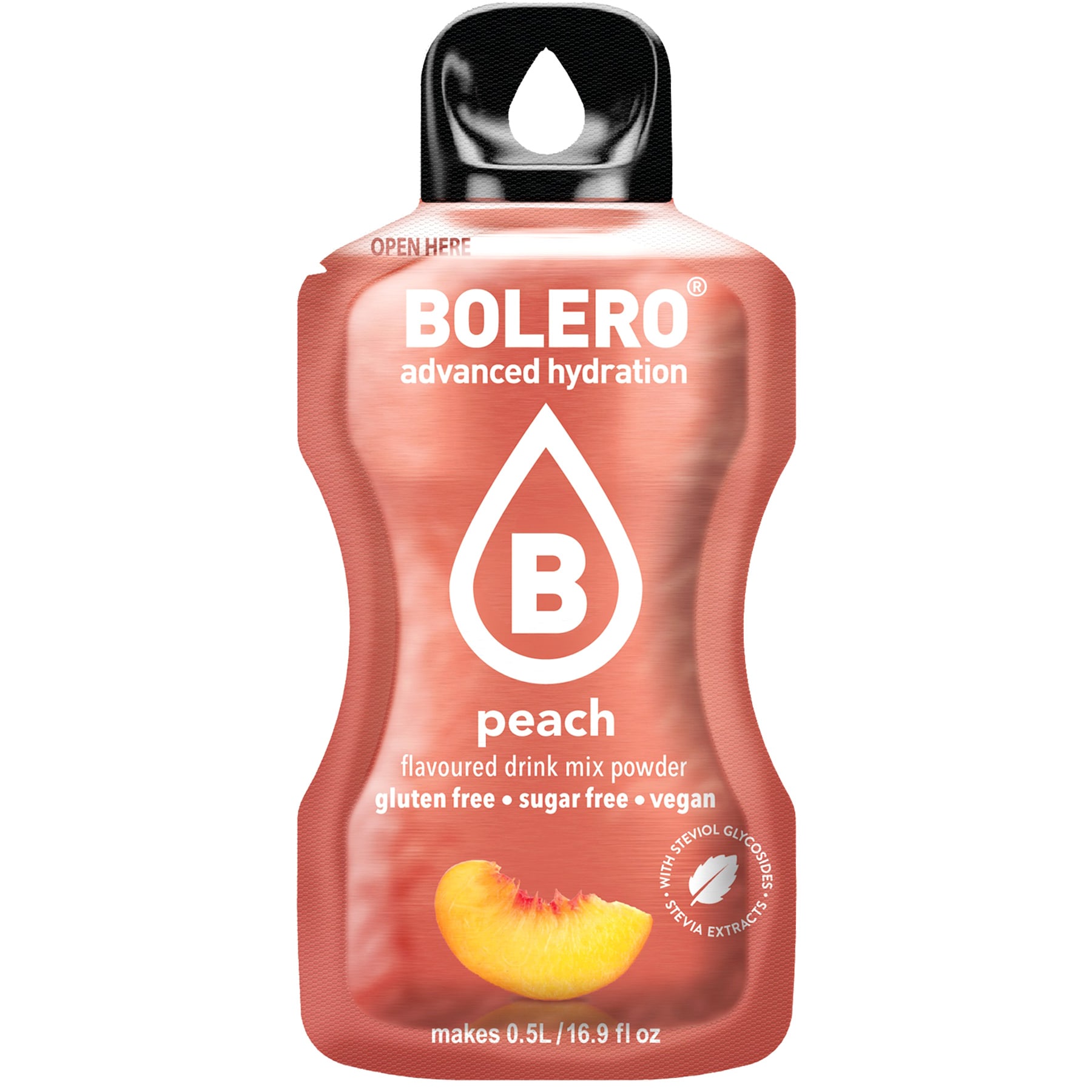 Bolero - Getränkepulver mit Stevia 3 g - Peach 