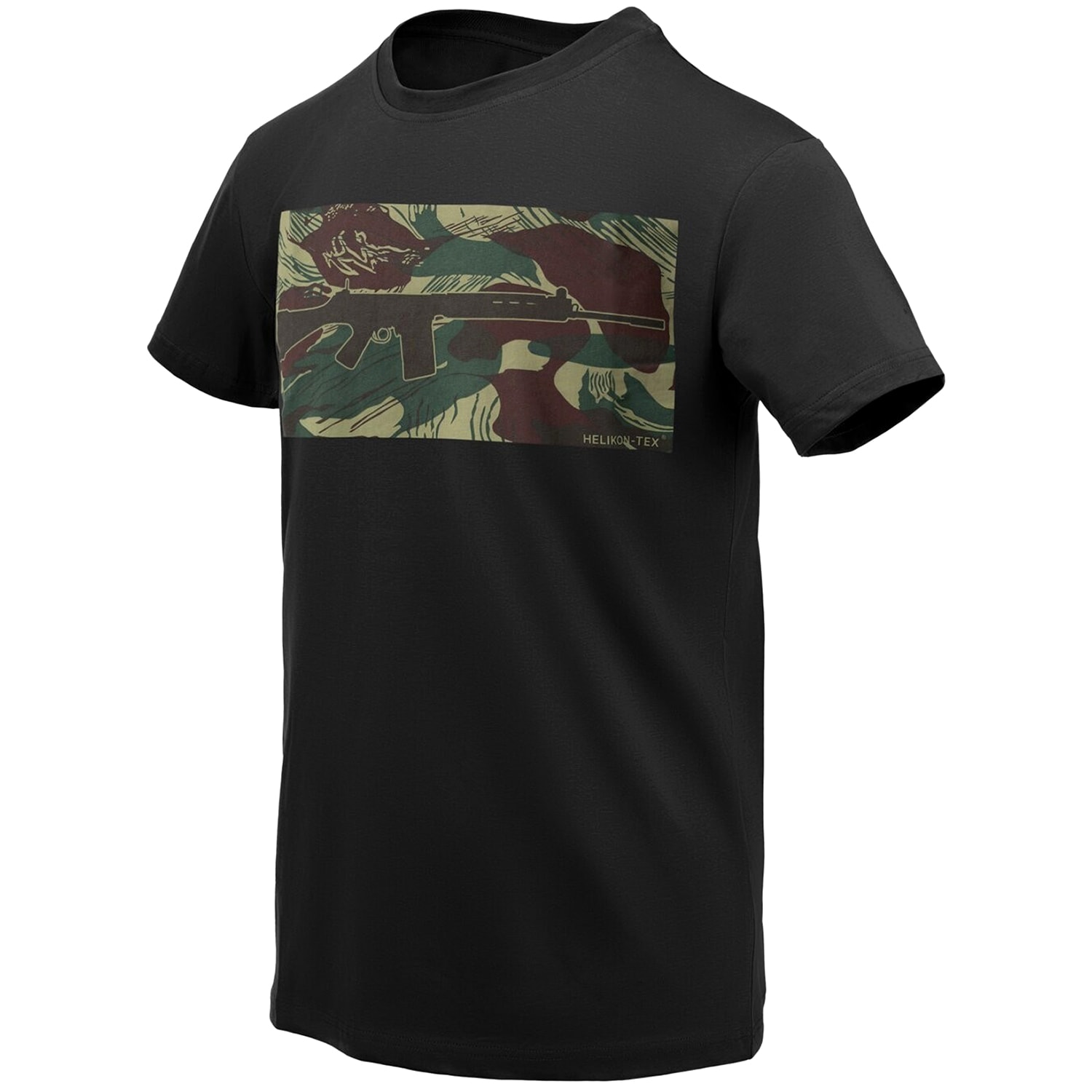 Helikon - FN FAL - T-Shirt - Black/Rhodesian Camo