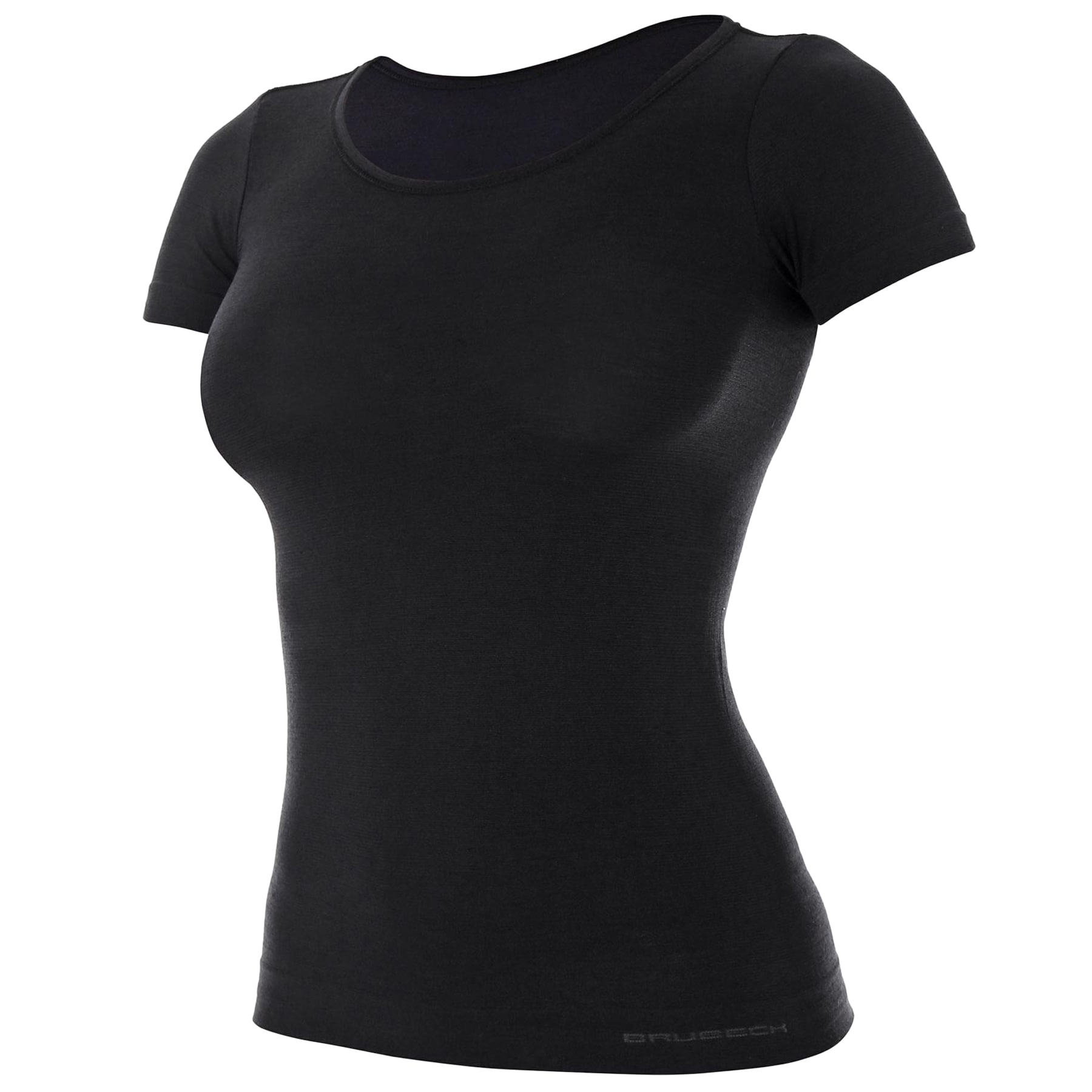 Brubeck - Comfort Wool Kurzärmeliges Thermo-T-Shirt für Damen - Schwarz