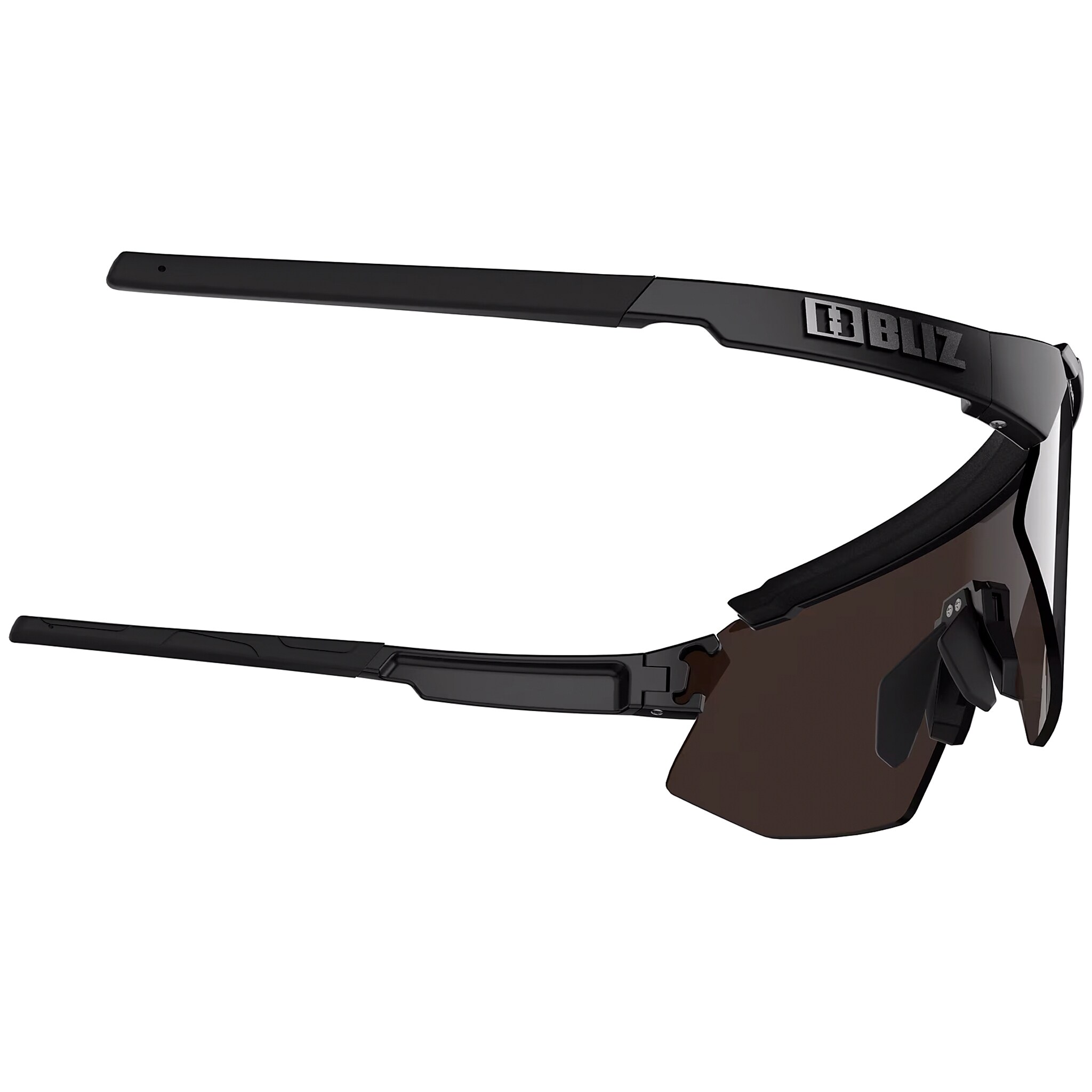 Bliz - Breeze Brille - Matt Black/Brown Silver/Orange