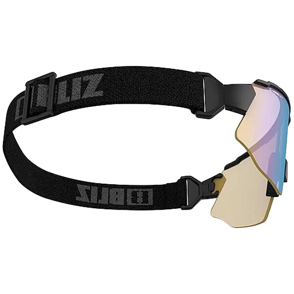 Bliz Breeze - Brille - Matt Black/Coral Orange Blue/Brown Silver