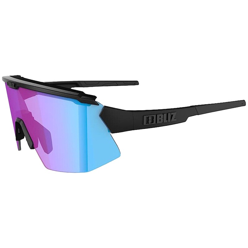 Bliz - Breeze Brille - Matt Black/Rose Violet Blue/Brown Silver