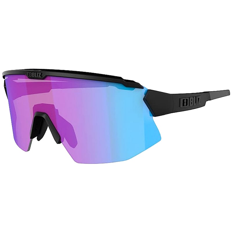 Bliz - Breeze Brille - Matt Black/Rose Violet Blue/Brown Silver