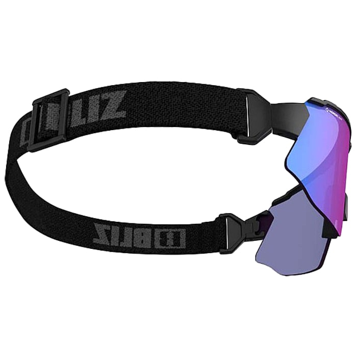 Bliz - Breeze Brille - Matt Black/Rose Violet Blue/Brown Silver