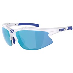 Bliz - Hybrid Brille - Shiny White/Smoke Blue/Orange, Clear