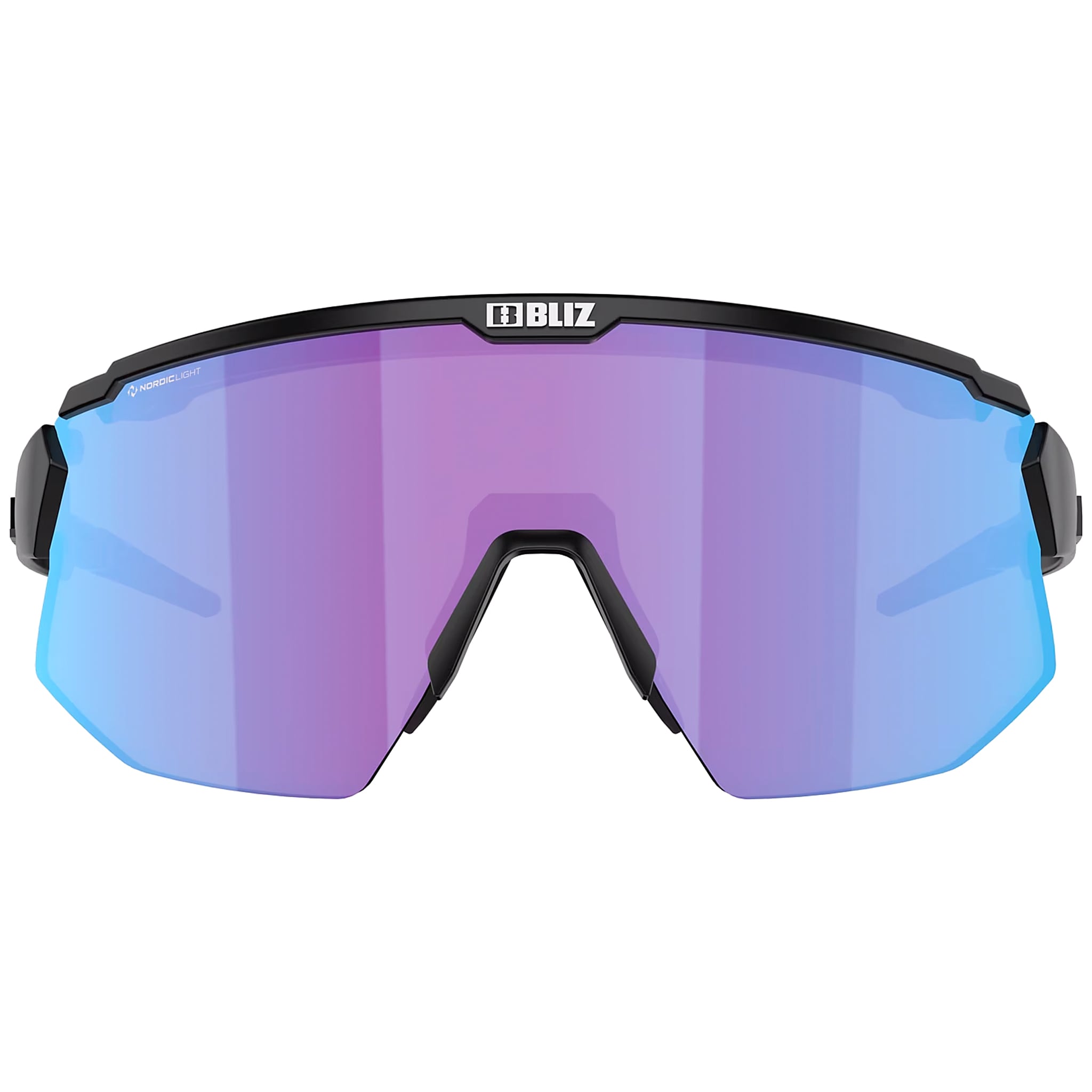 Bliz - Breeze Small Brille - Matt Black/Rose Violet Blue/Brown Silver