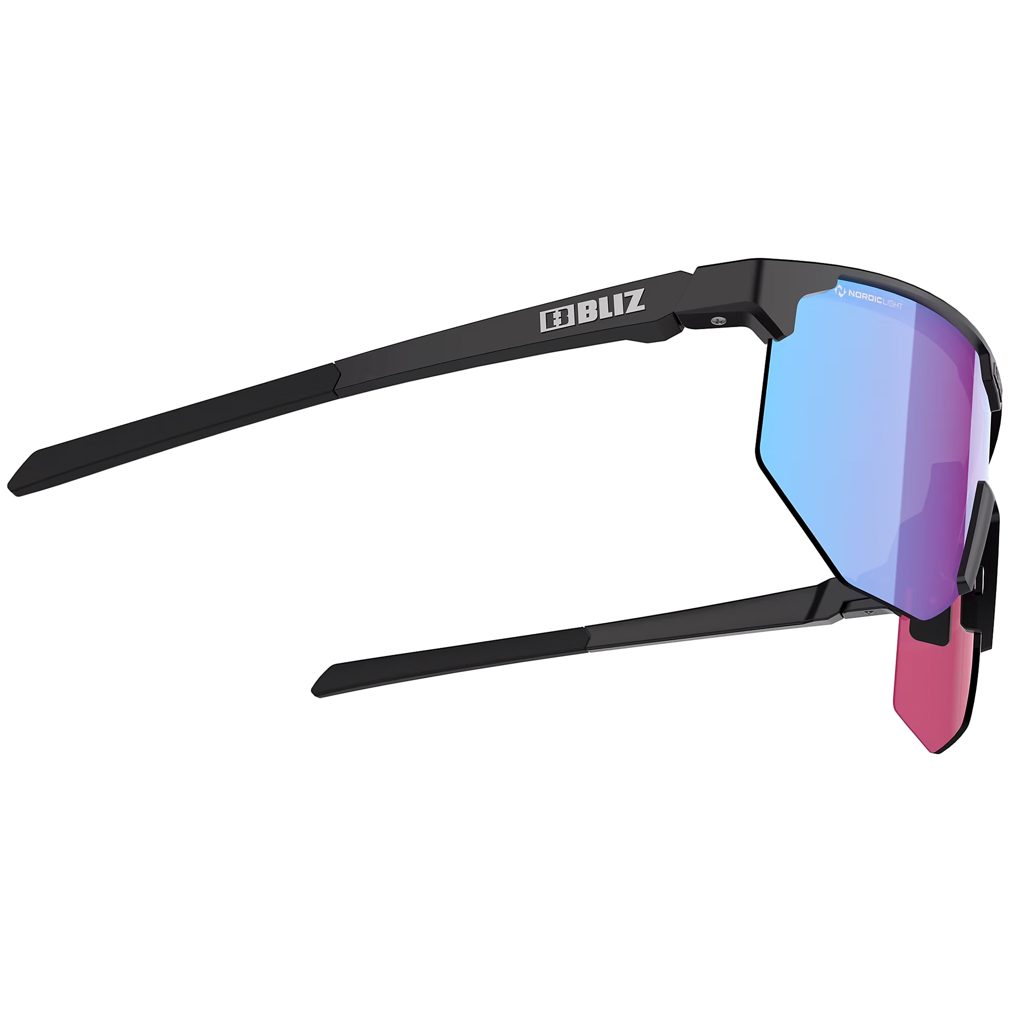 Bliz - Hero Small Sonnenbrille - Matt Black/Rose Violet Blue