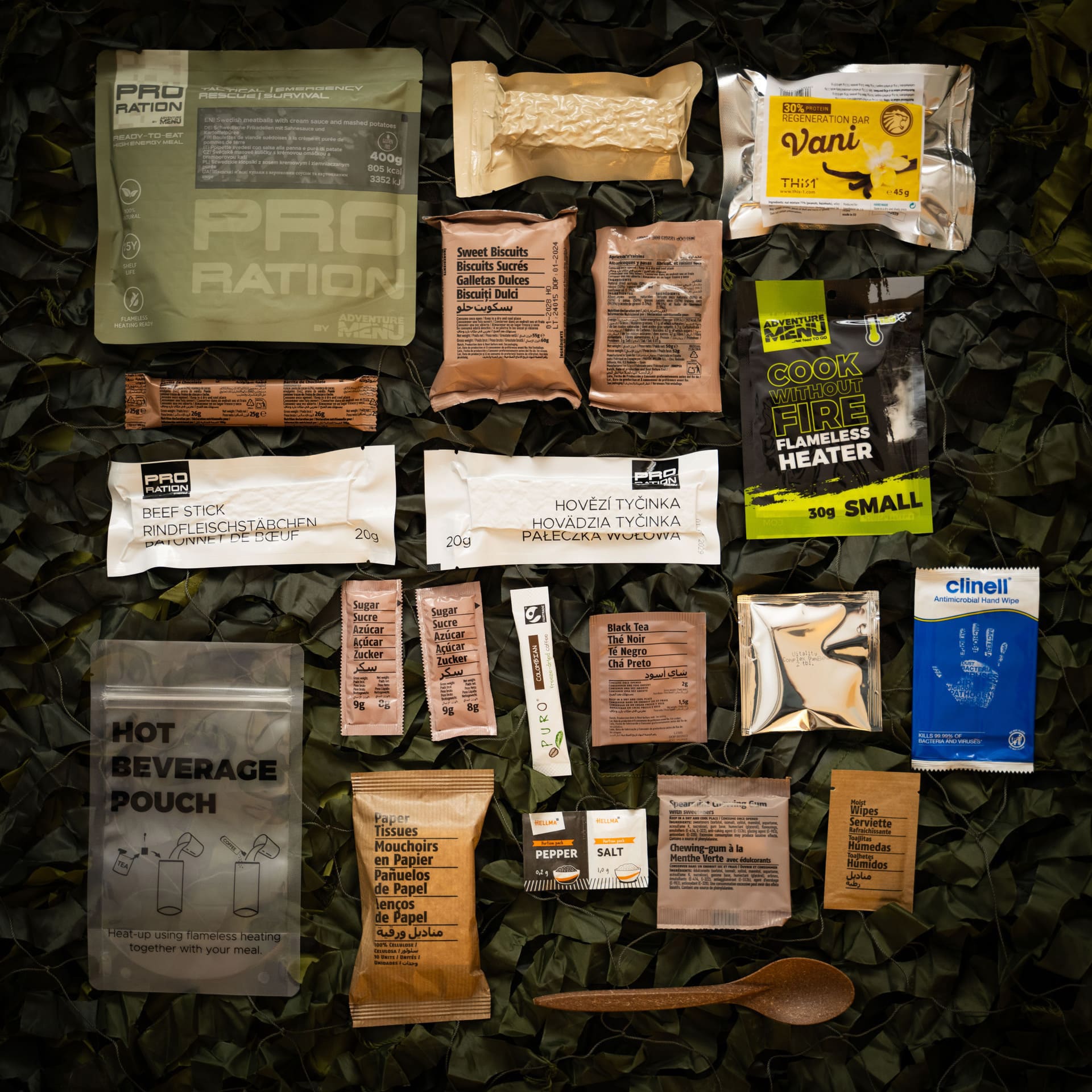 Lebensmittelrationen Pro Ration Ultimate Tactical Ration Half-Day - Menu V 