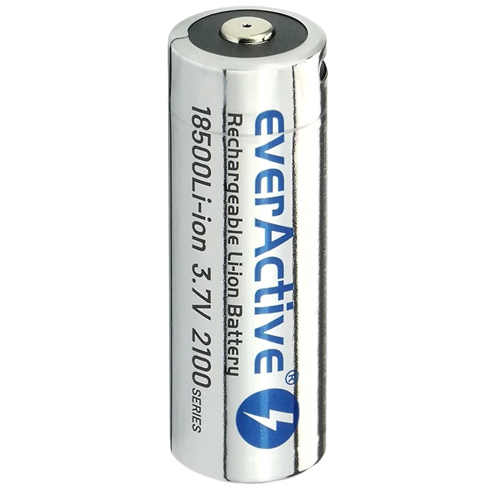 EverActive - 3,7 V 18500 Akku mit Schutz - 2100 mAh