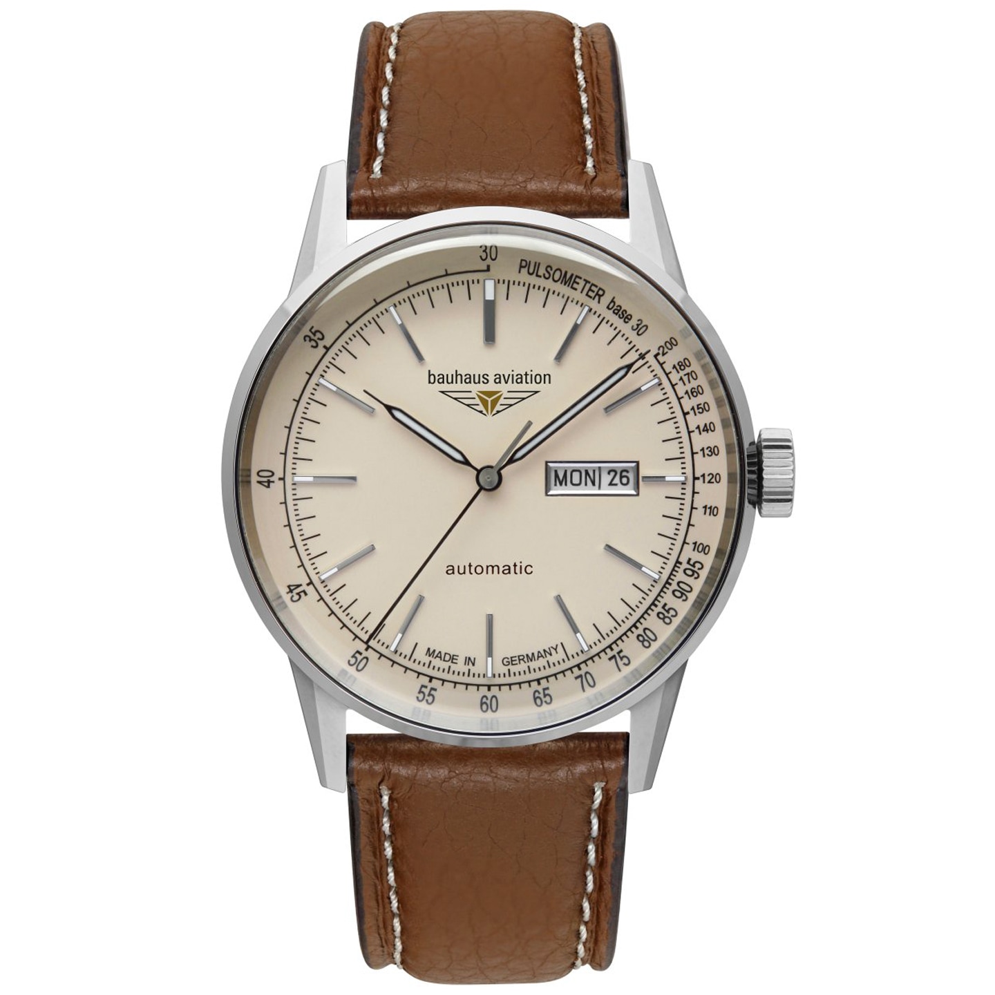 Bauhaus - Aviation Automatic 23665 Automatikuhr - Beige