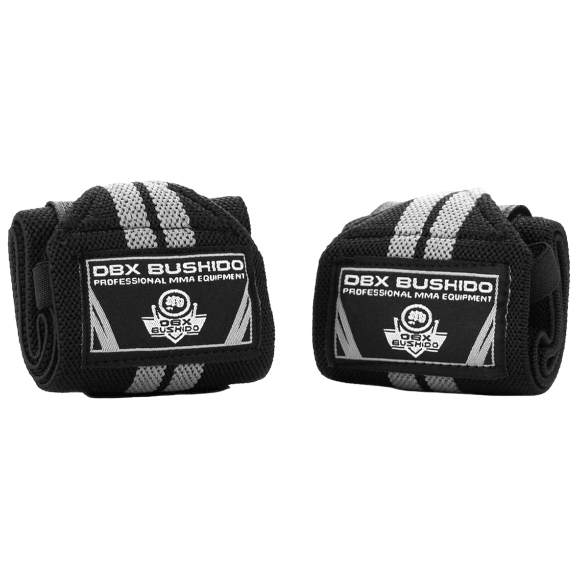 DBX Bushido Elastische Handgelenkbandage - Schwarz-Weiß