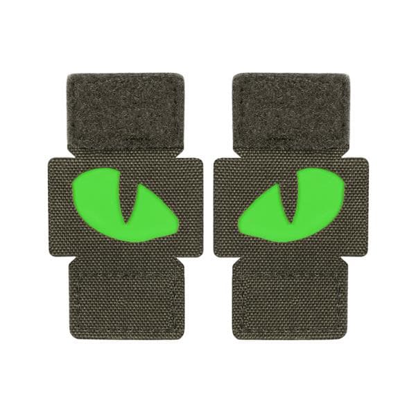 M-Tac - Tiger Eyes Laser Cut (Paar) Aufnäher - Ranger Green/Green 