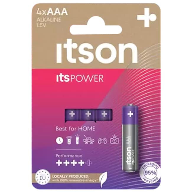 Itson - ItsPOWER LR03 AAA - Batterie - 4 Stk.