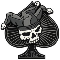 M-Tac - Ace Of Spades 3D-Aufnäher PVC - Black/White