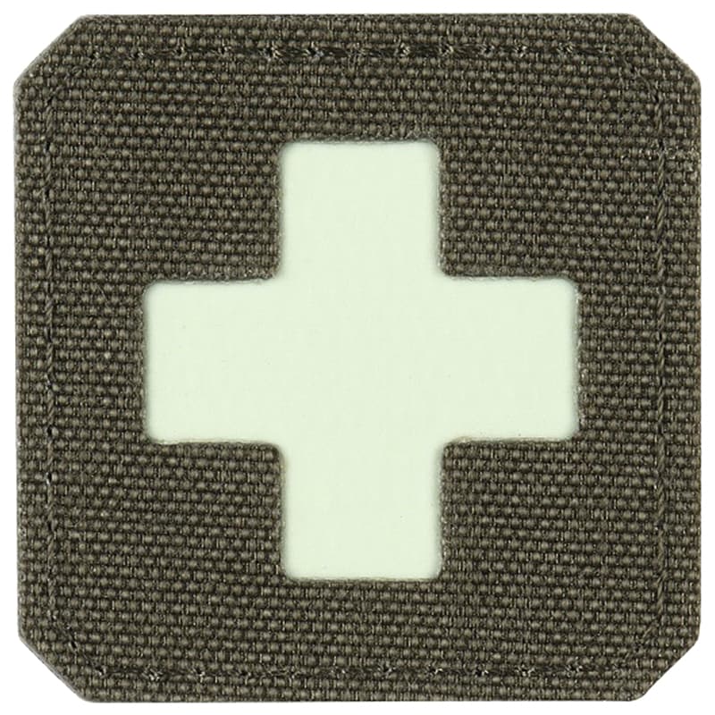 M-Tac - Medizinischer Aufnäher Medic Cross Laser Cut fluoreszierend - Ranger Green/GID