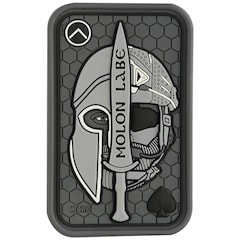 M-Tac - Molon Labe Ace 3D PVC Aufnäher - Grey