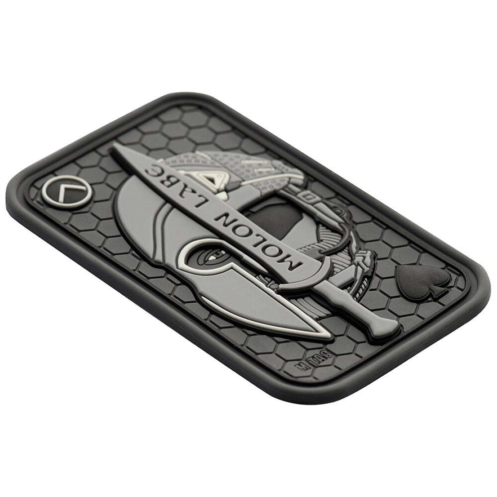 M-Tac - Molon Labe Ace 3D PVC Aufnäher - Grey