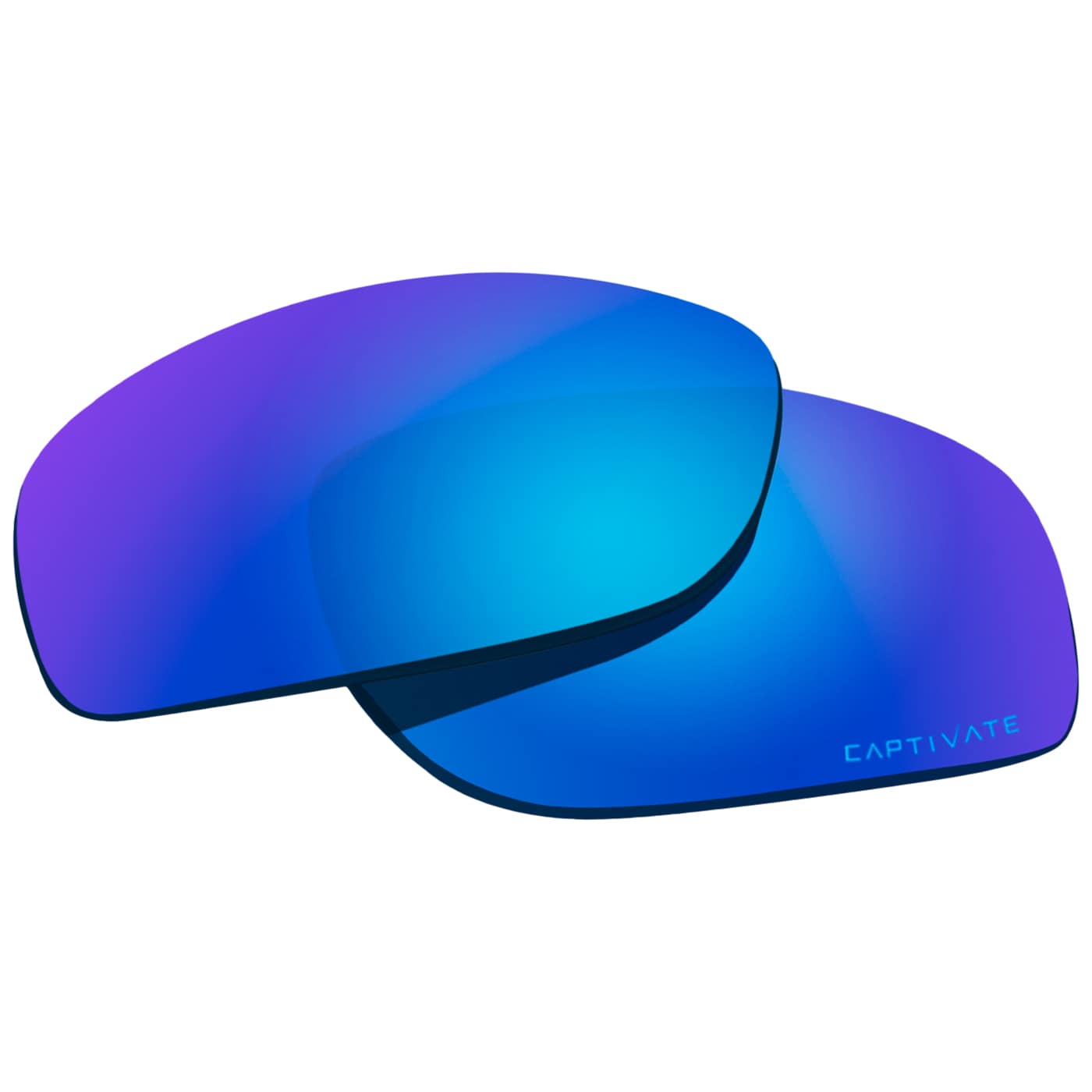 Wiley X - Founder polarisierte Brillenvisiere - Captivate Polarized Blue Mirror