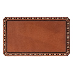 Tigerwood - Lederaufnäher - 85 x 50 mm - mit Option der Personalisierung