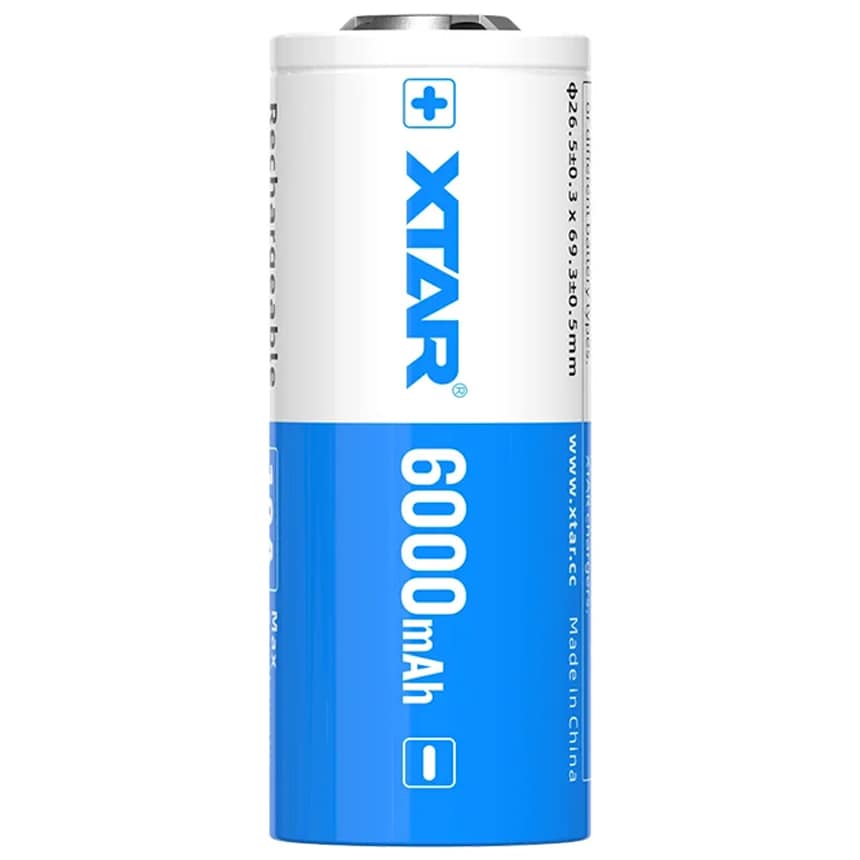 Xtar - 3,6 V Akku 26650 6000 mAh