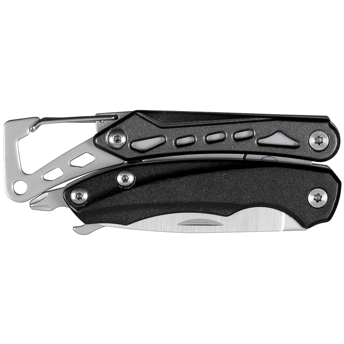 MFH - MFH Fox Outdoor Mini Multitool mit Karabiner - Black