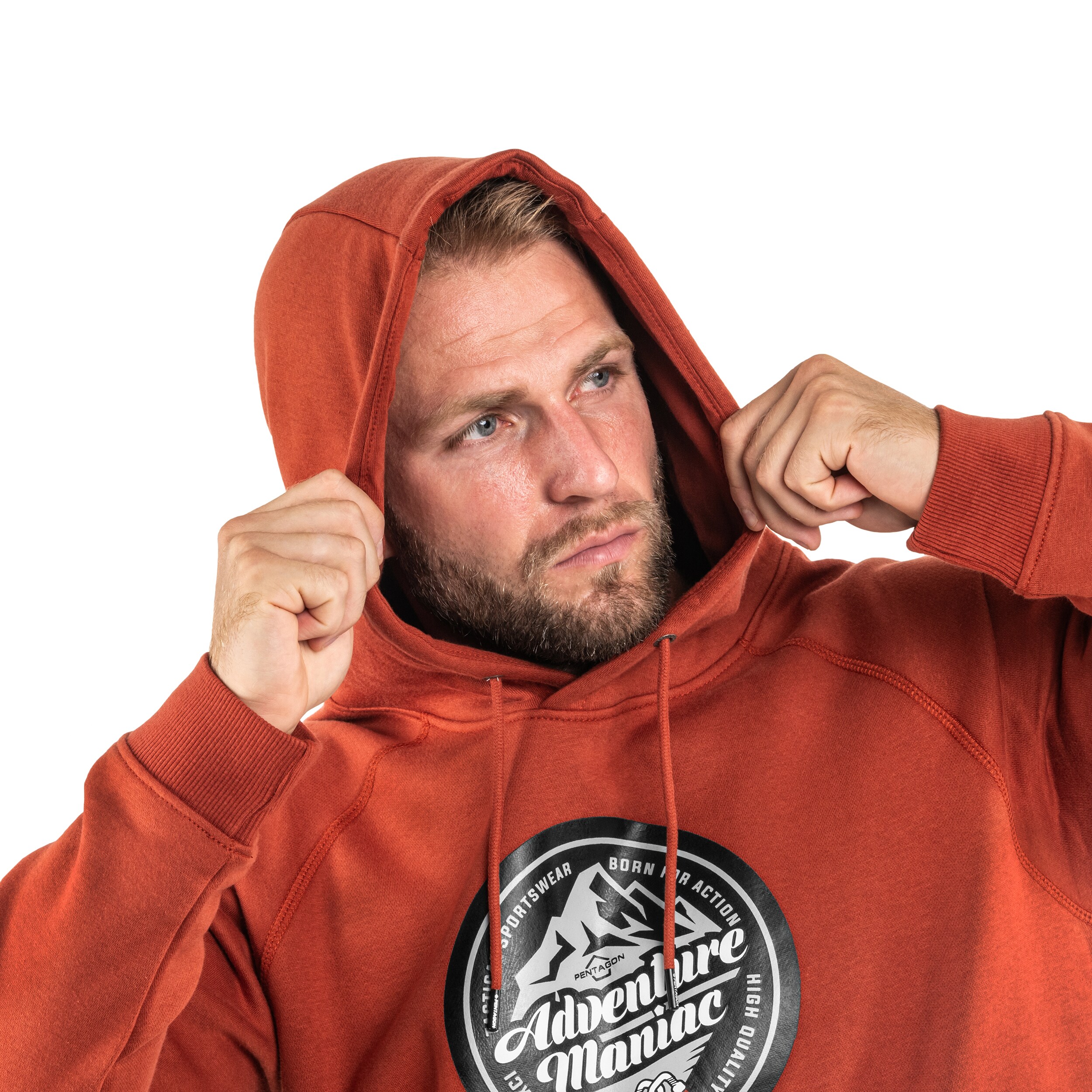 Pentagon - Phaeton Adventure Maniac Sweatshirt - Maroon Red