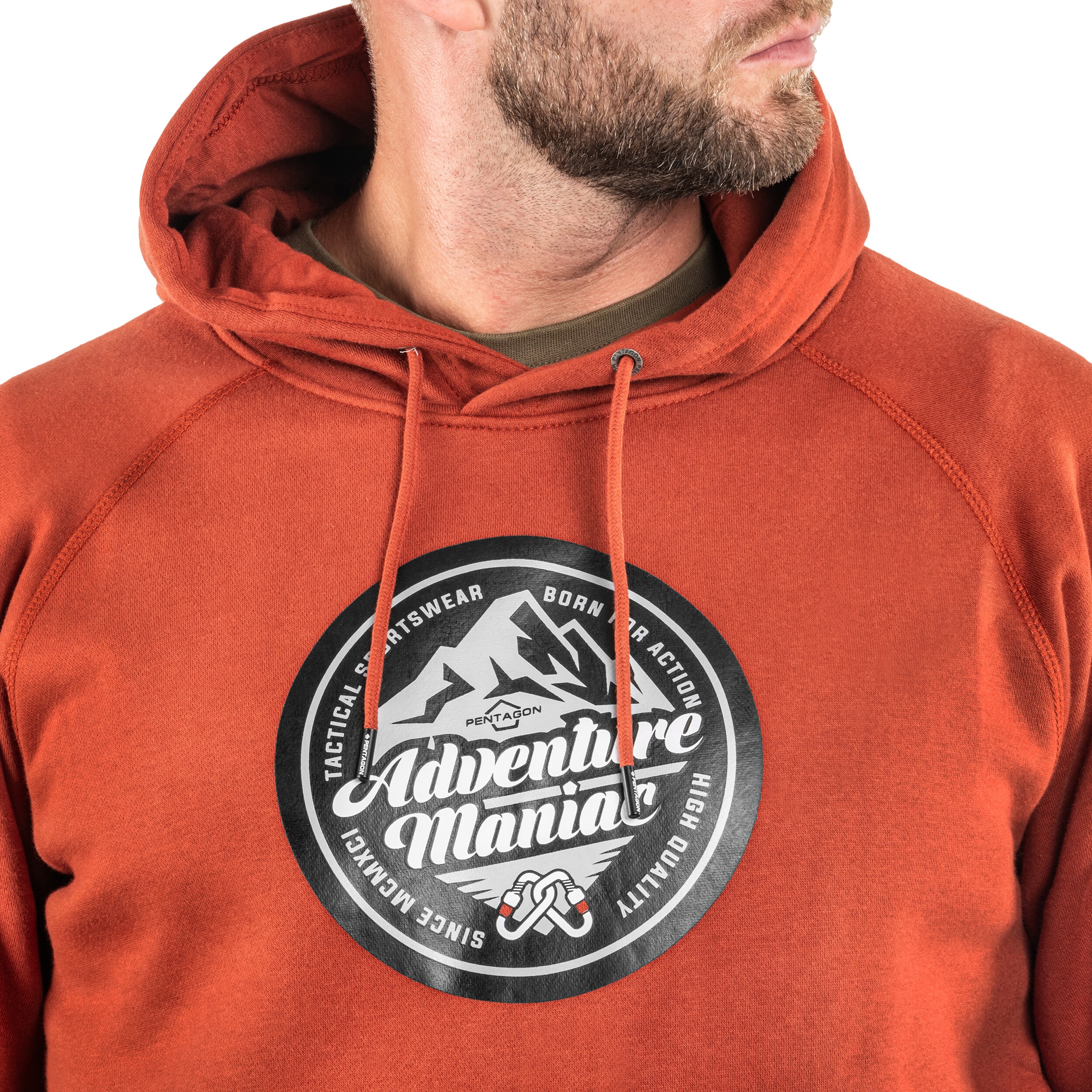 Pentagon - Phaeton Adventure Maniac Sweatshirt - Maroon Red