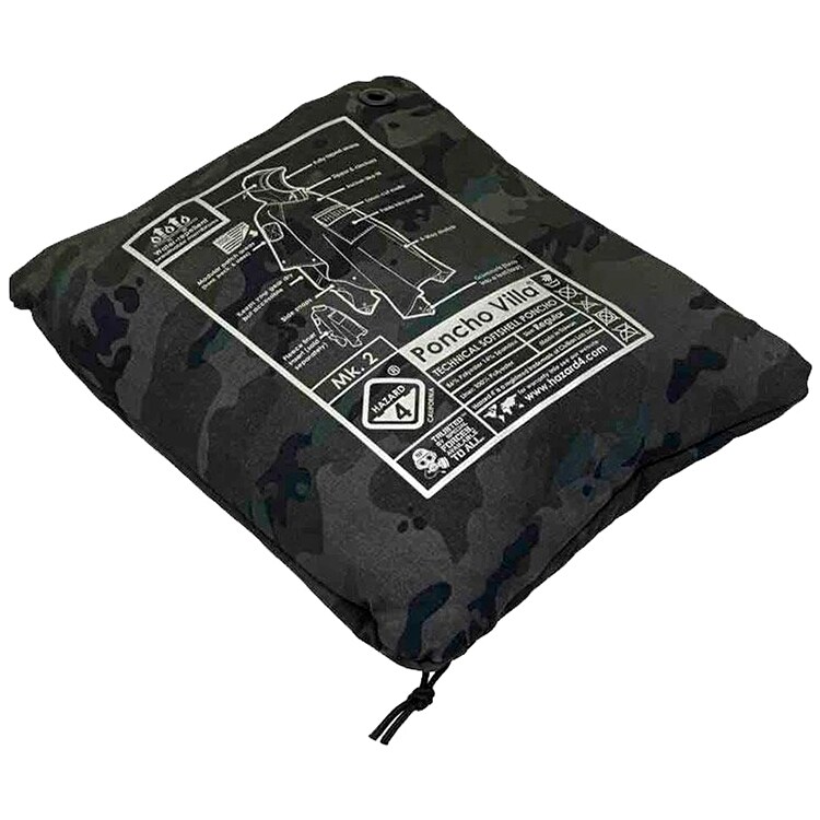 Hazard 4 - Villa 2020 Softshell Poncho - Scorpion Black