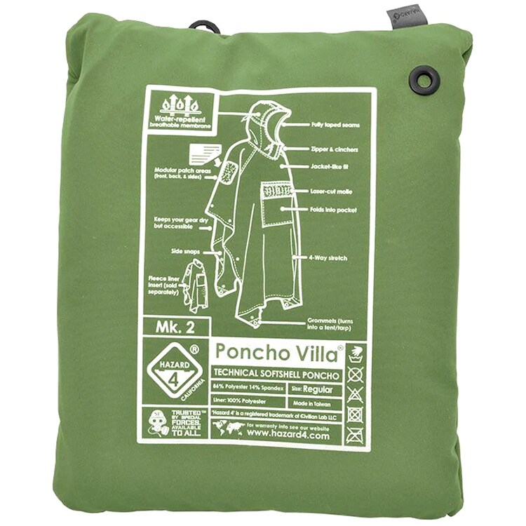 Hazard 4 - Villa 2020 Softshell Poncho - OD Green